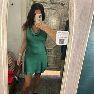 Altar’s State satin dress worn one for a few hours for holiday party.